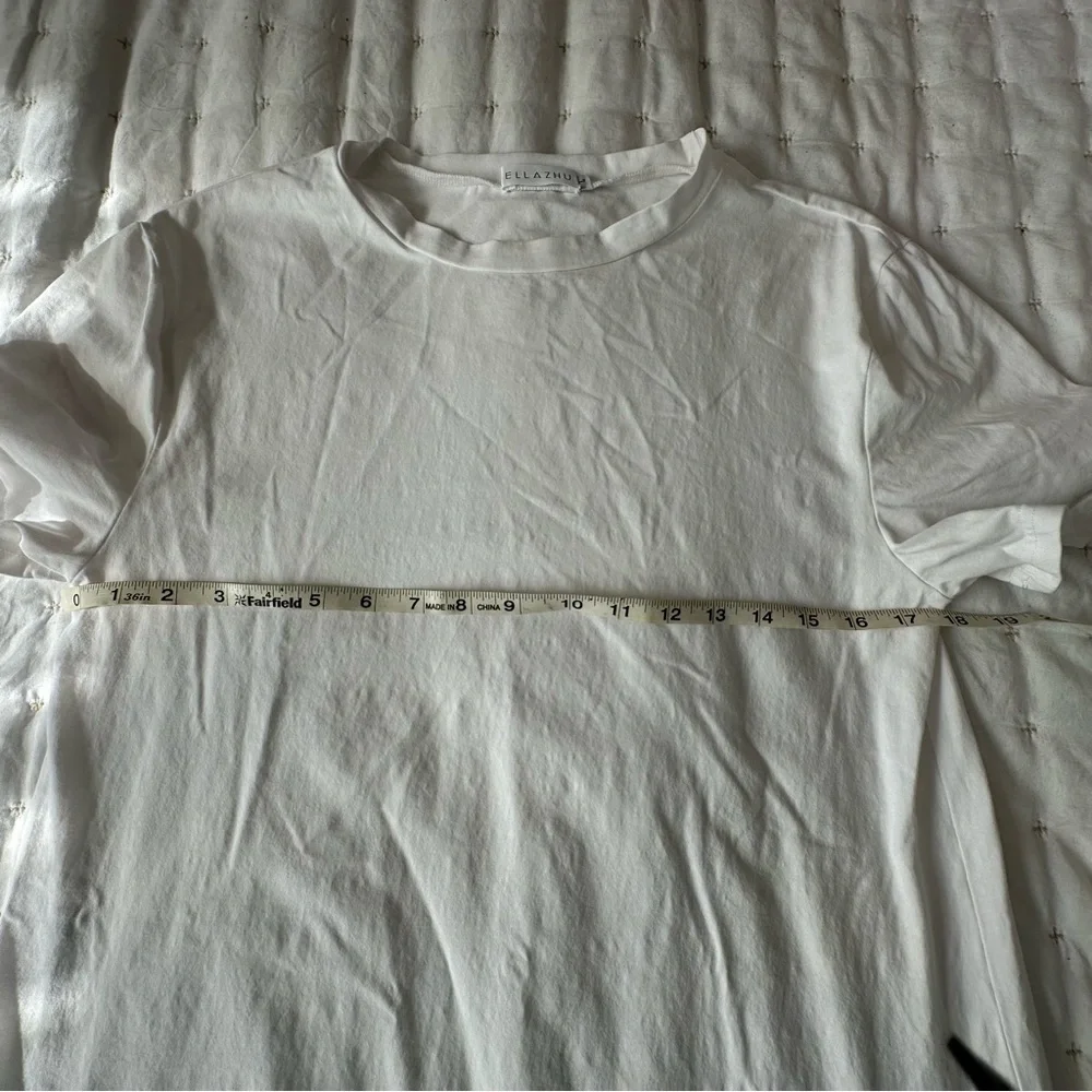 Ella Dress in White with Tulle Skirt -Large - Picture 5 of 5
